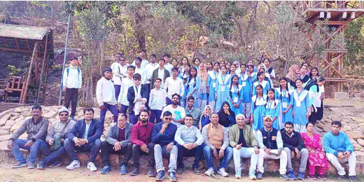 छात्रों ने किया भीम बांध का शैक्षणिक भ्रमण, संस्कृति और इतिहास से हुआ परिचय